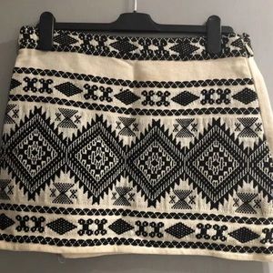 TOPSHOP Petite Blanket Mini Skirt